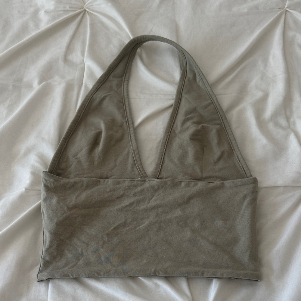 Cotton On Olive Green Women's Halter top - Picture 3 of 3